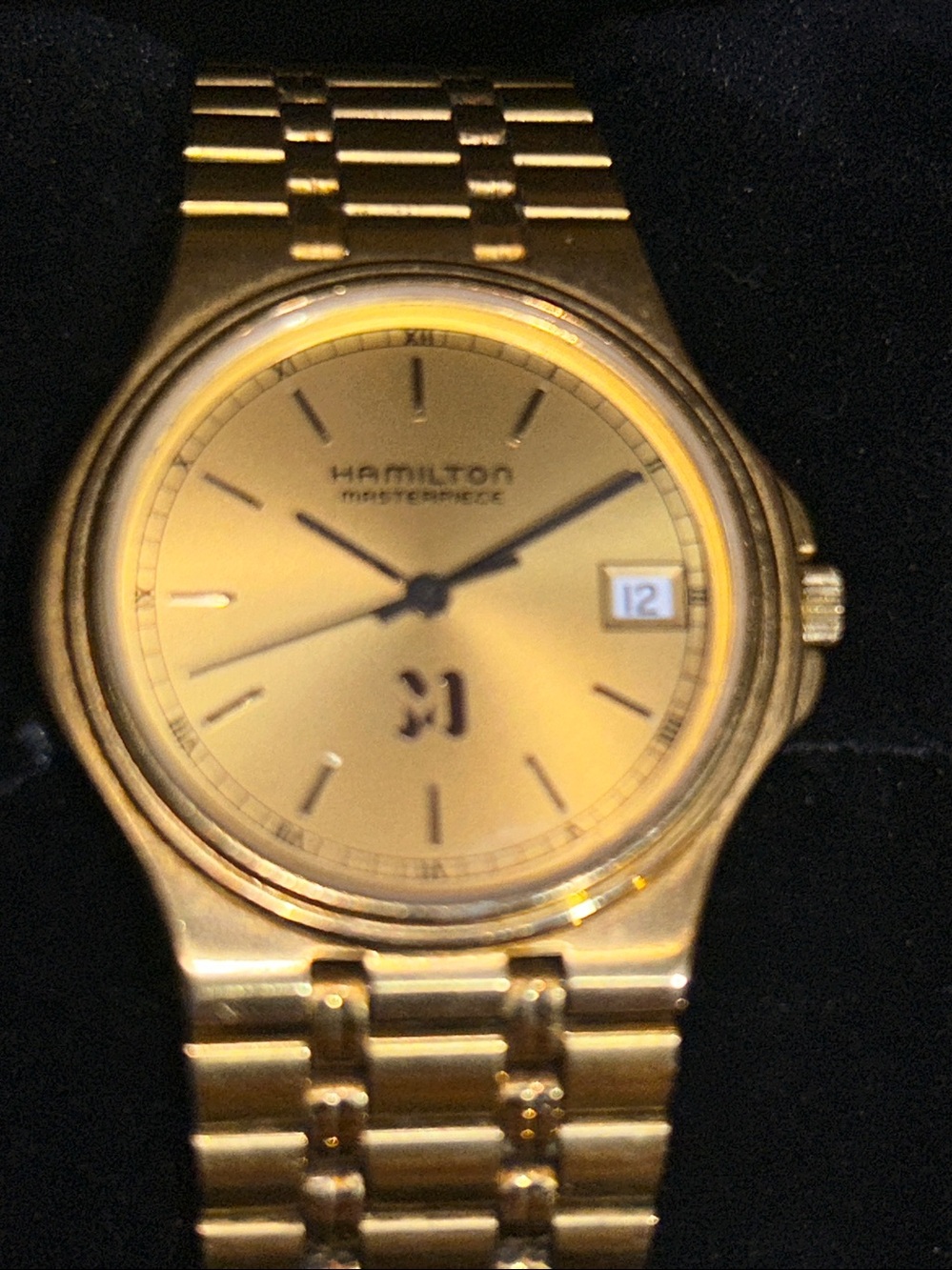 Beautiful Vintage Hamilton Masterpiece gold tone watch